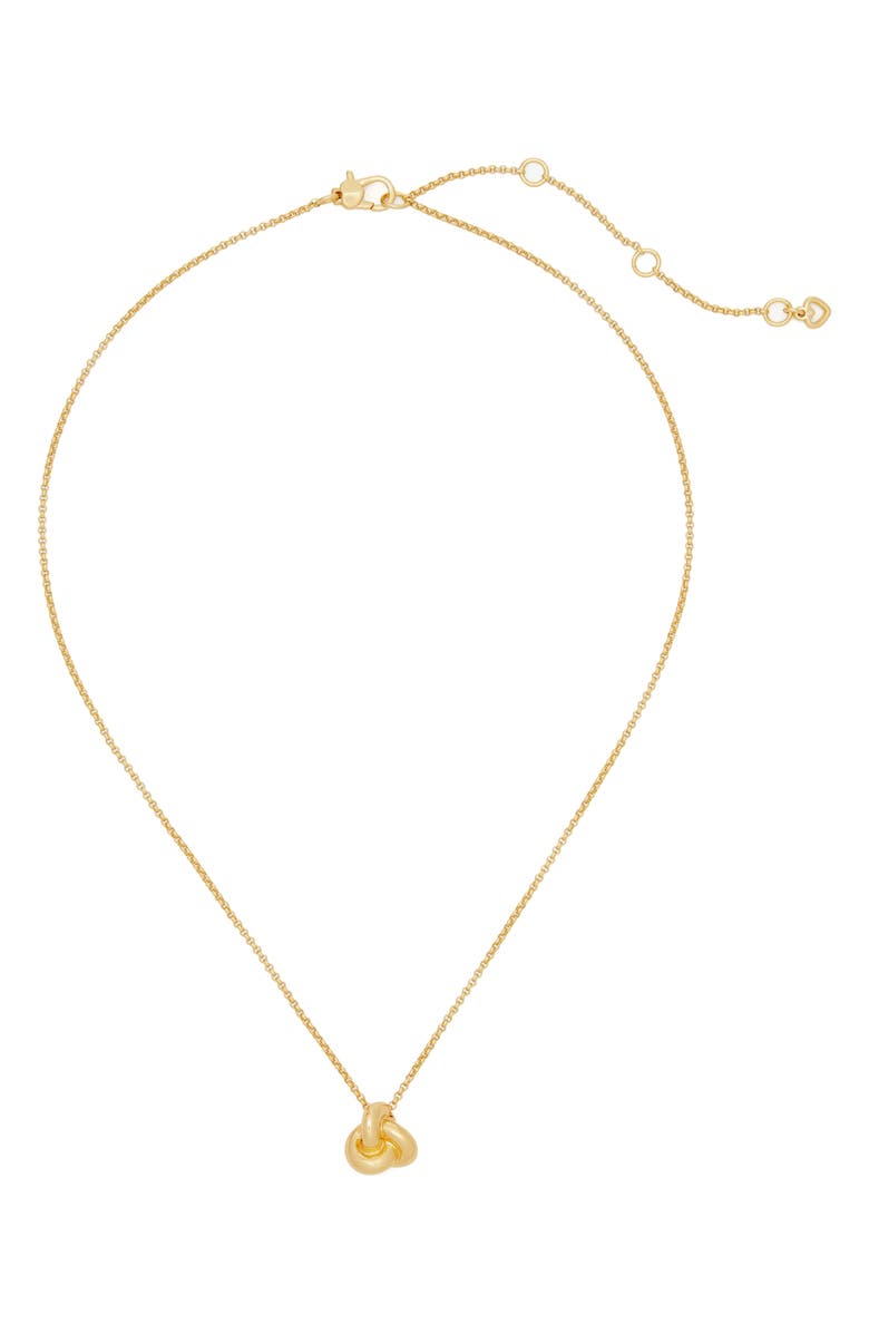 Kate Spade New York knot pendant necklace, Alternate, color,