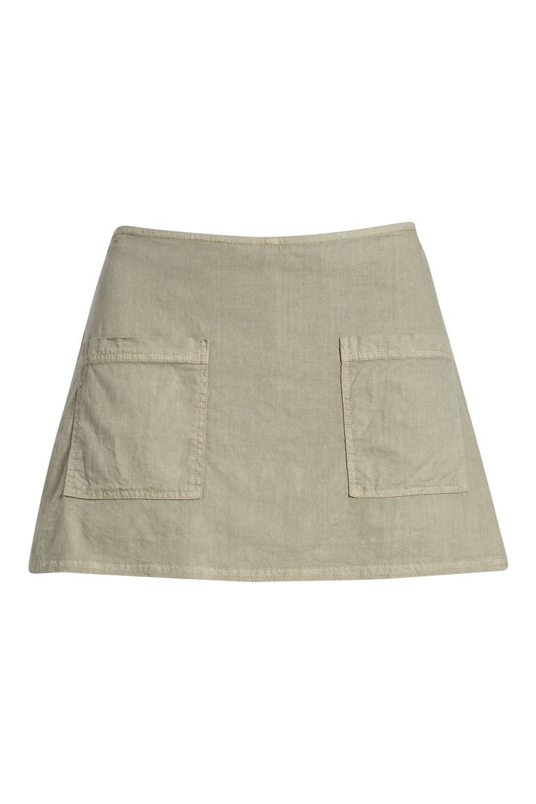 Dariah Linen Blend Skort, Alternate, color, SAGE GREEN