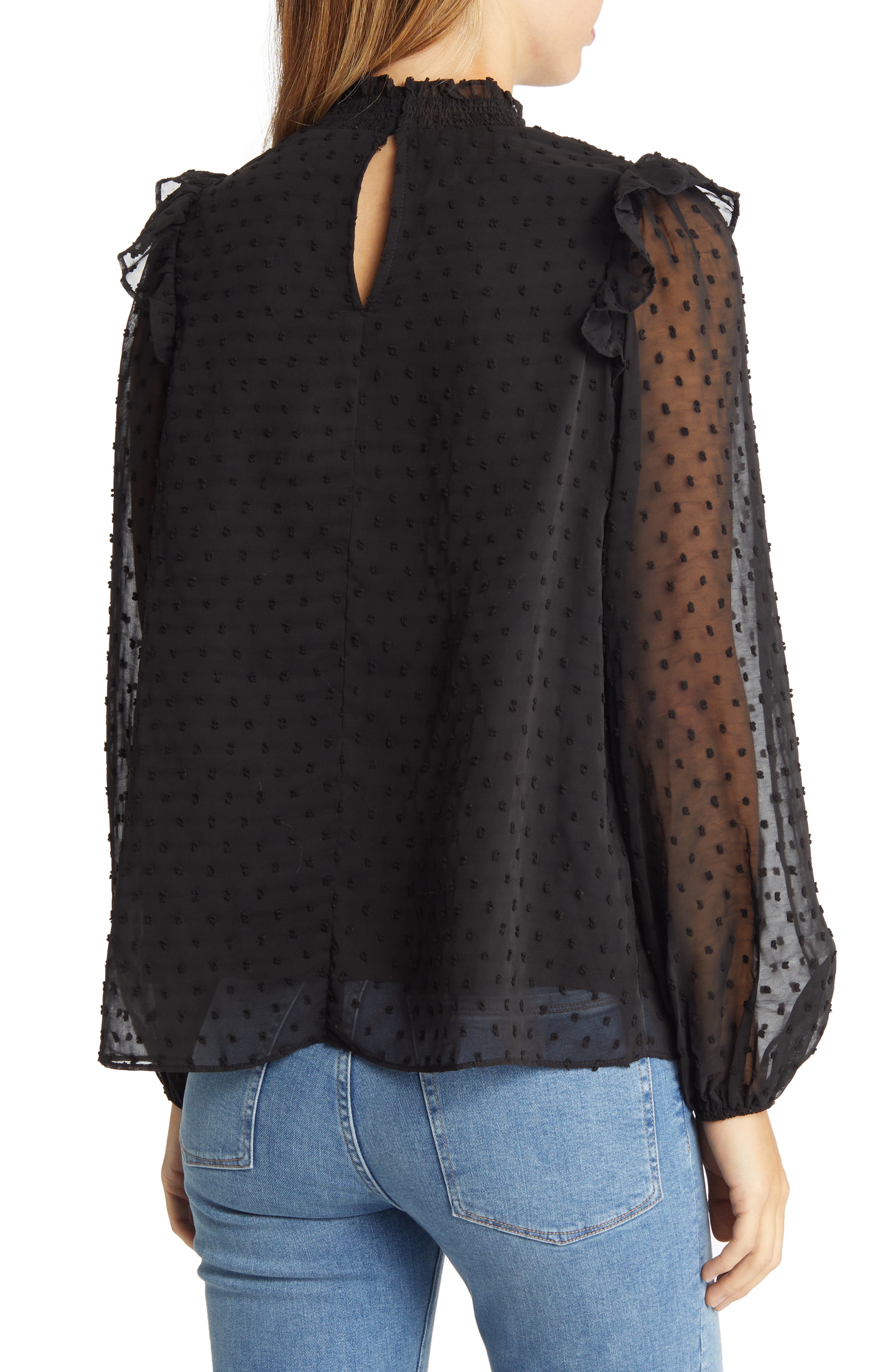 Yannis Smocked Clip Dot Blouse - image 2