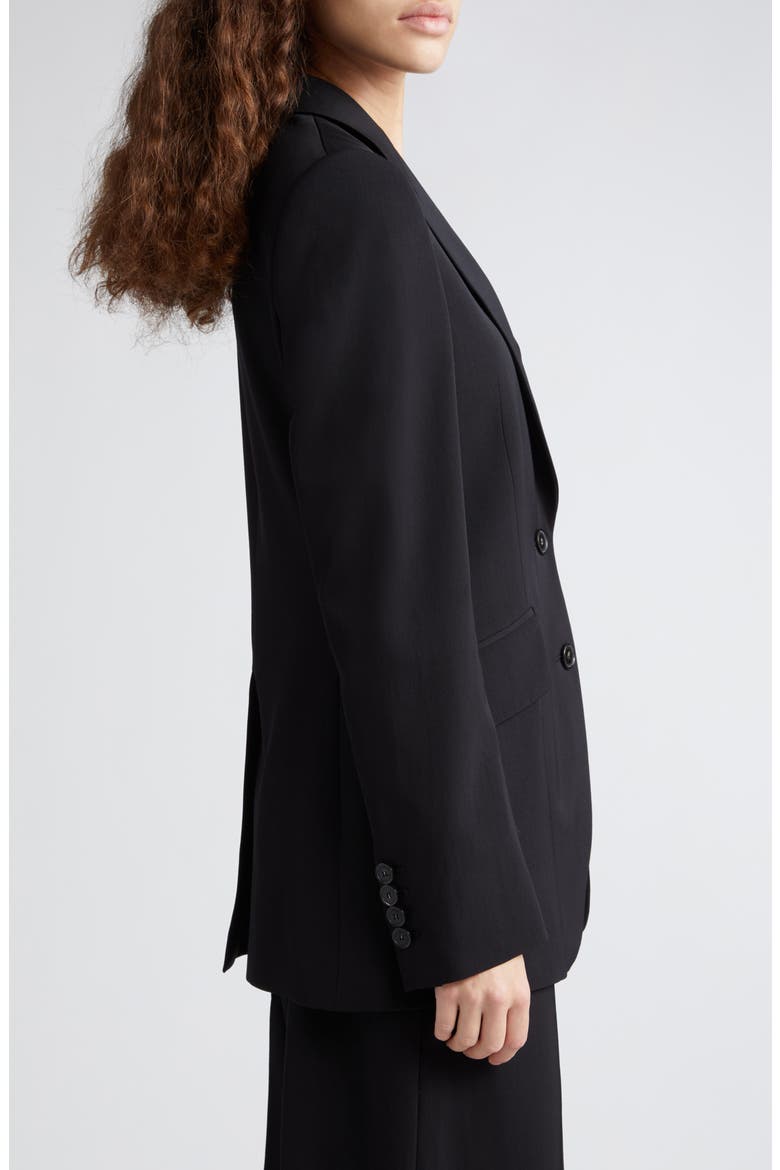 Iconic Wool Stretch Gabardine Blazer, Alternate, color, BLACK