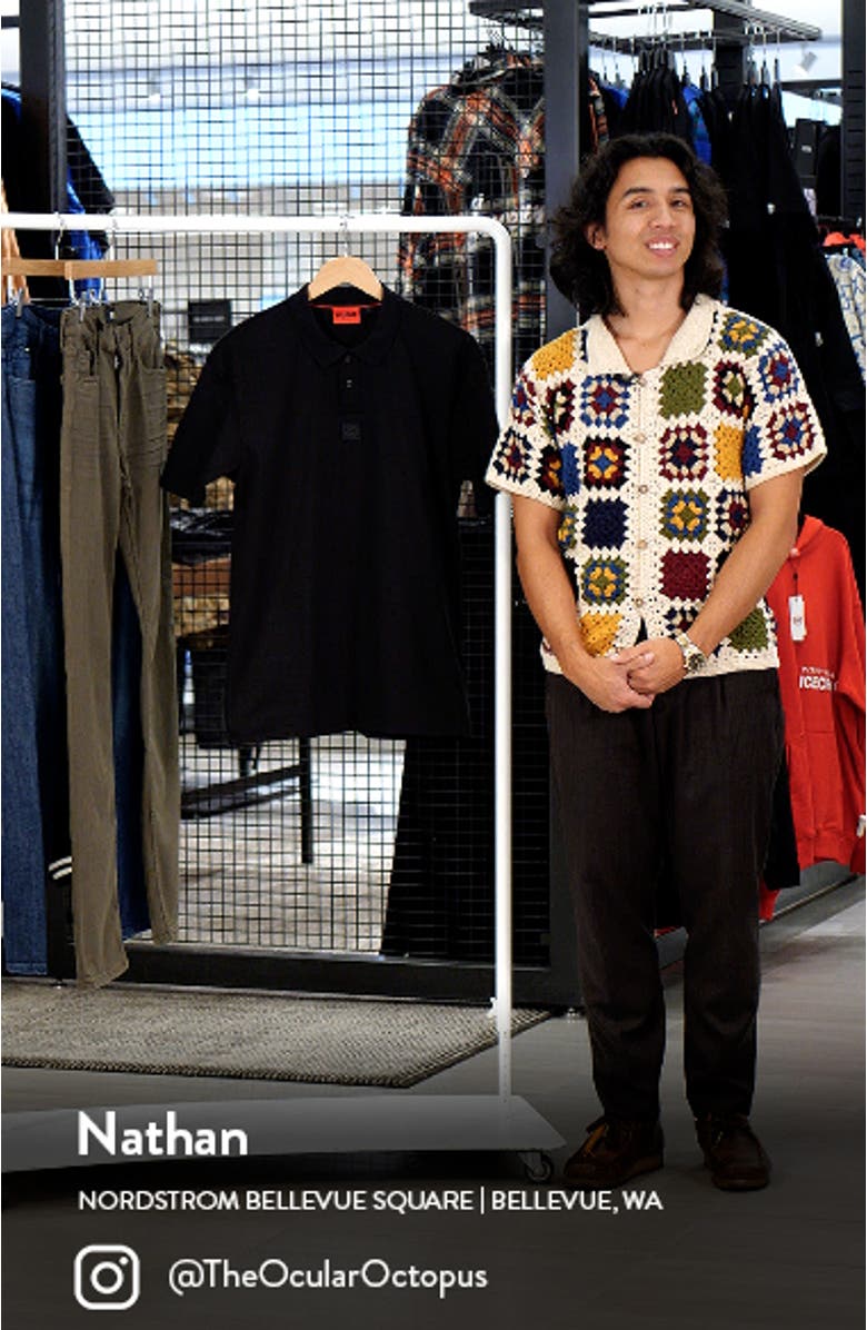 Deabono Solid Black Cotton Polo, sales video thumbnail