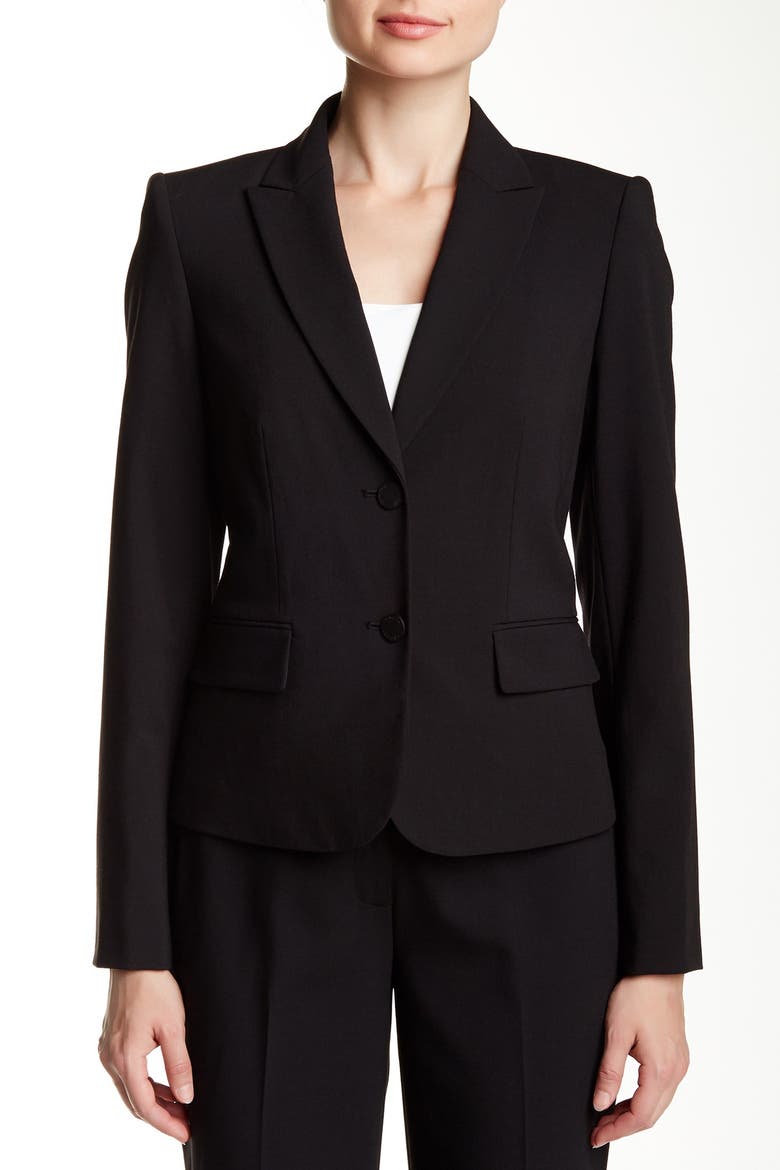 Two Button Short Jacket, Alternate, color, BLACK