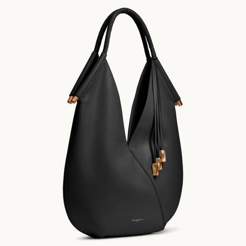 Shop Donna Karan New York Baldwin Large Shoulder Bag In Black/gold