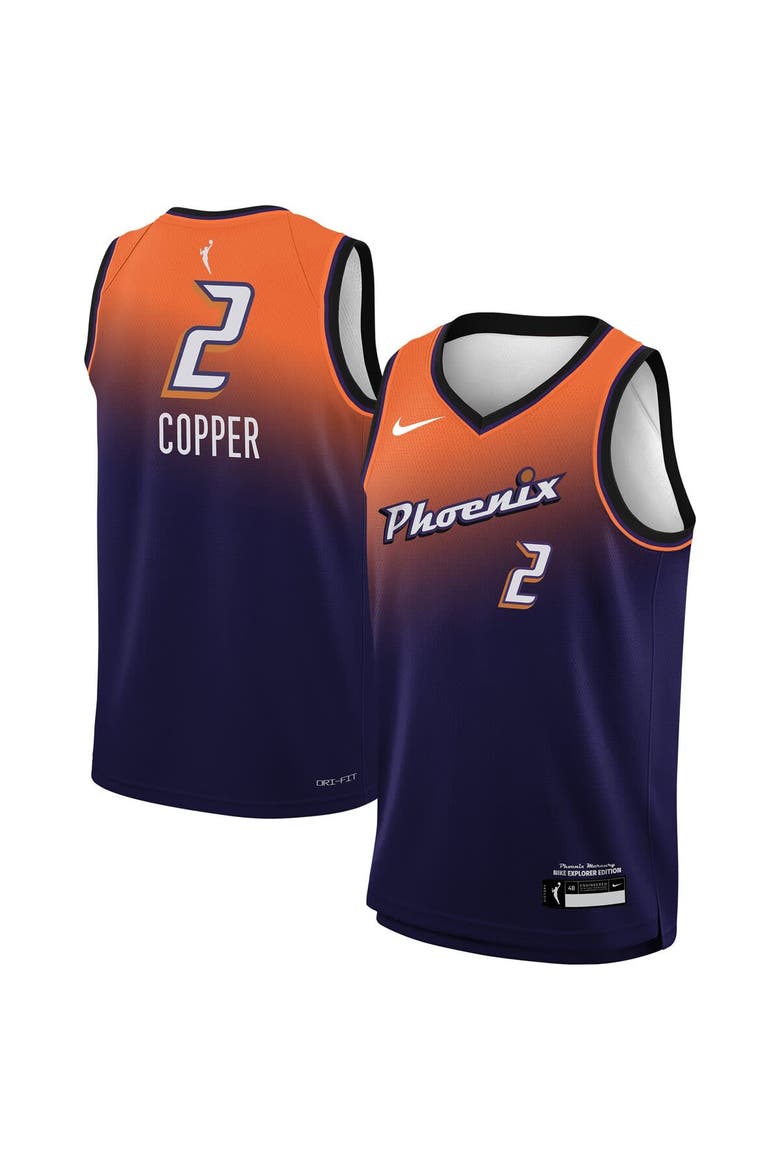 Youth Nike Kahleah Copper Purple Phoenix Mercury Explorer Swingman Jersey, Main, color, Purple