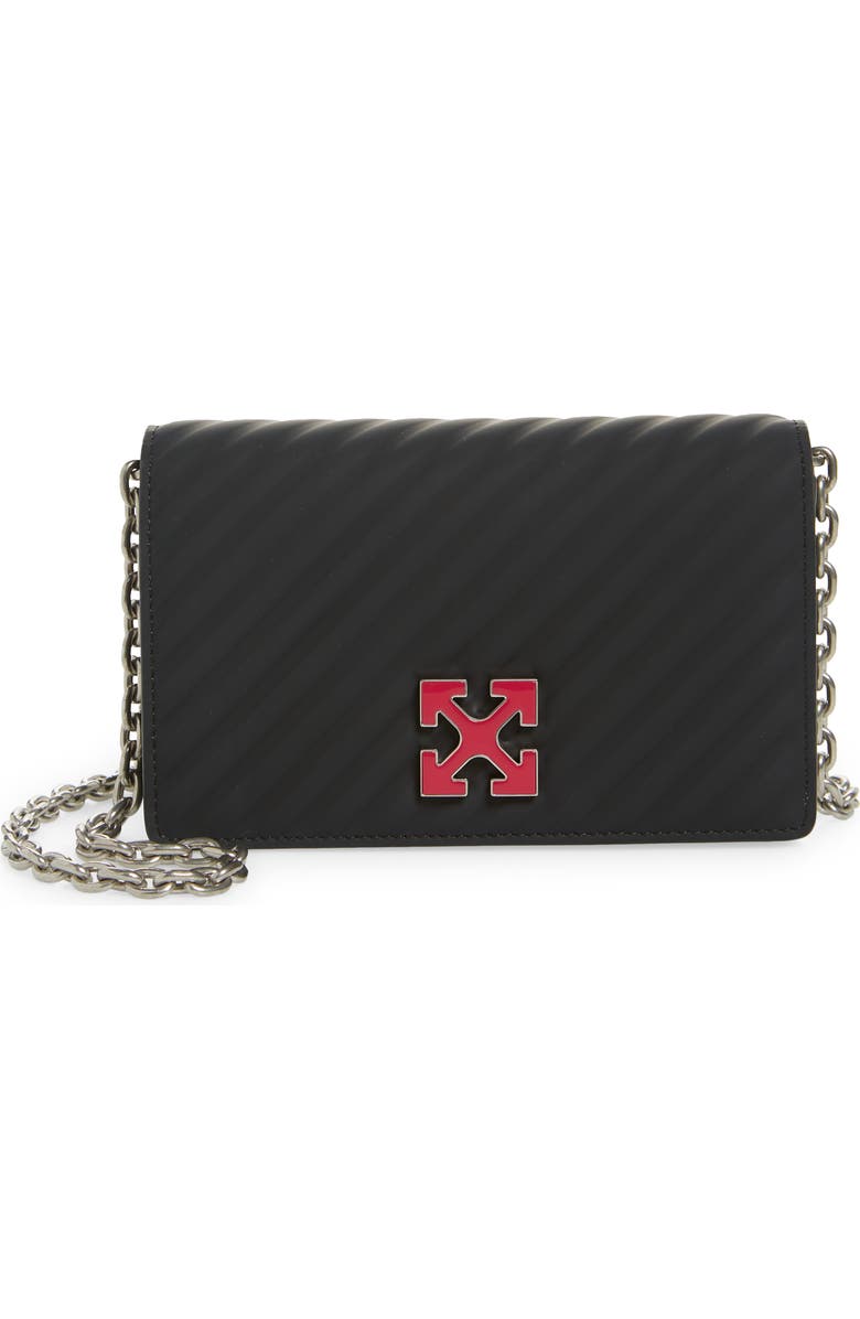 Off-White Jitney 0.5 Matte Leather Shoulder Bag, Main, color,