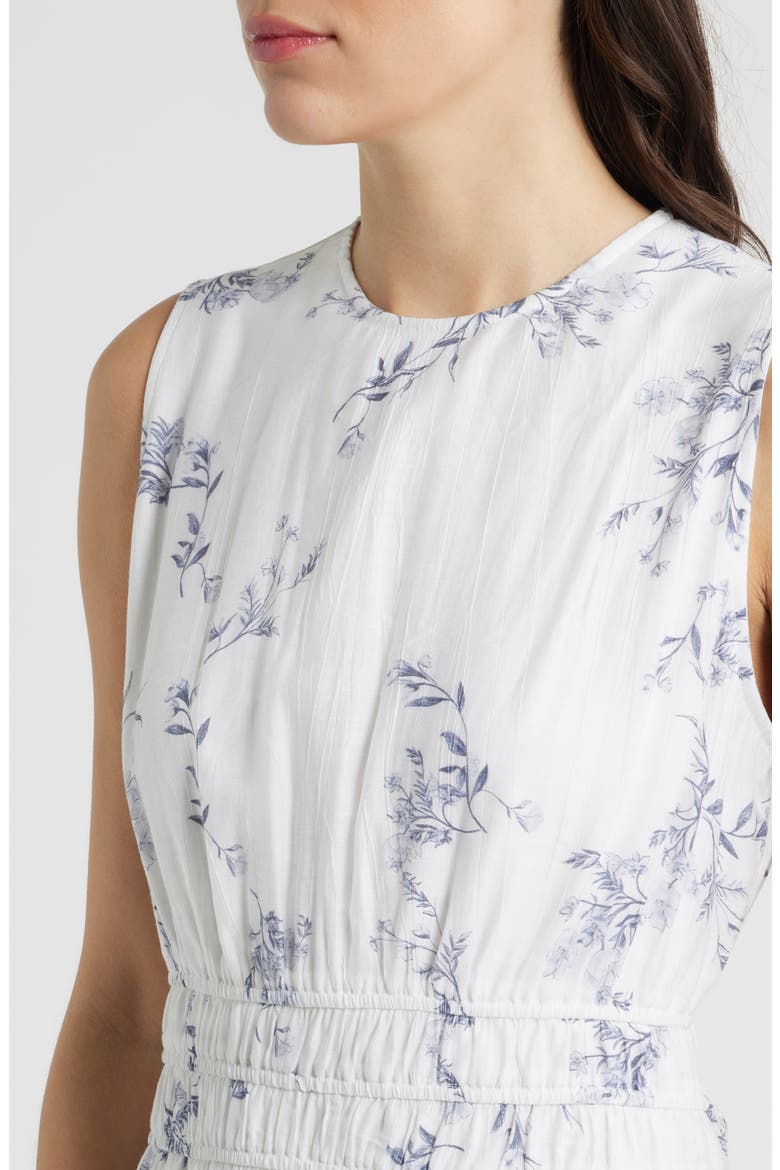Floral Print Sleeveless Maxi Dress, Alternate, color, BLUE OPAL FLORAL