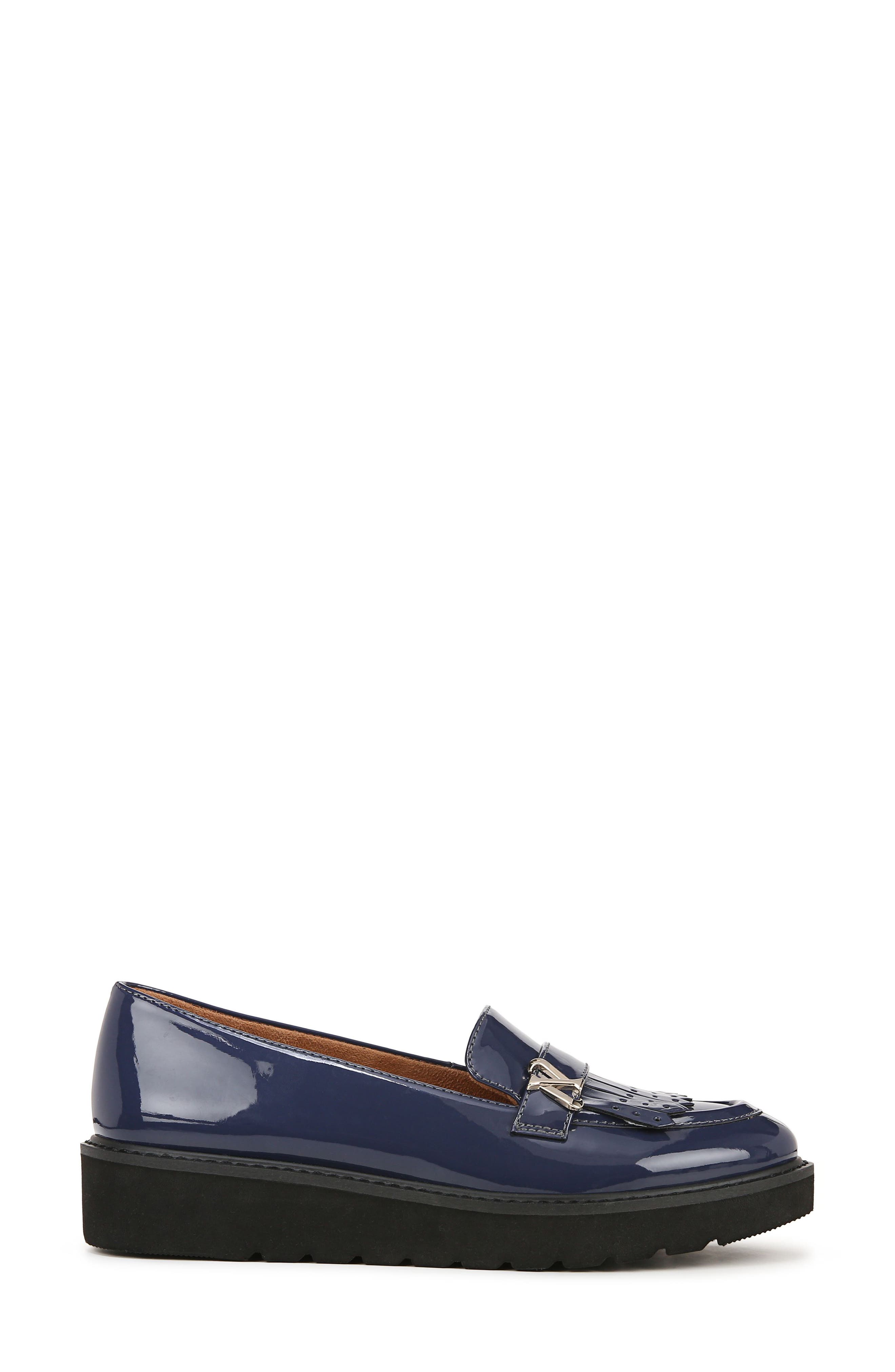 Naturalizer Expert Kilted Platform Loafer - Wide Width Available, Alternate, color, Midnight Blue