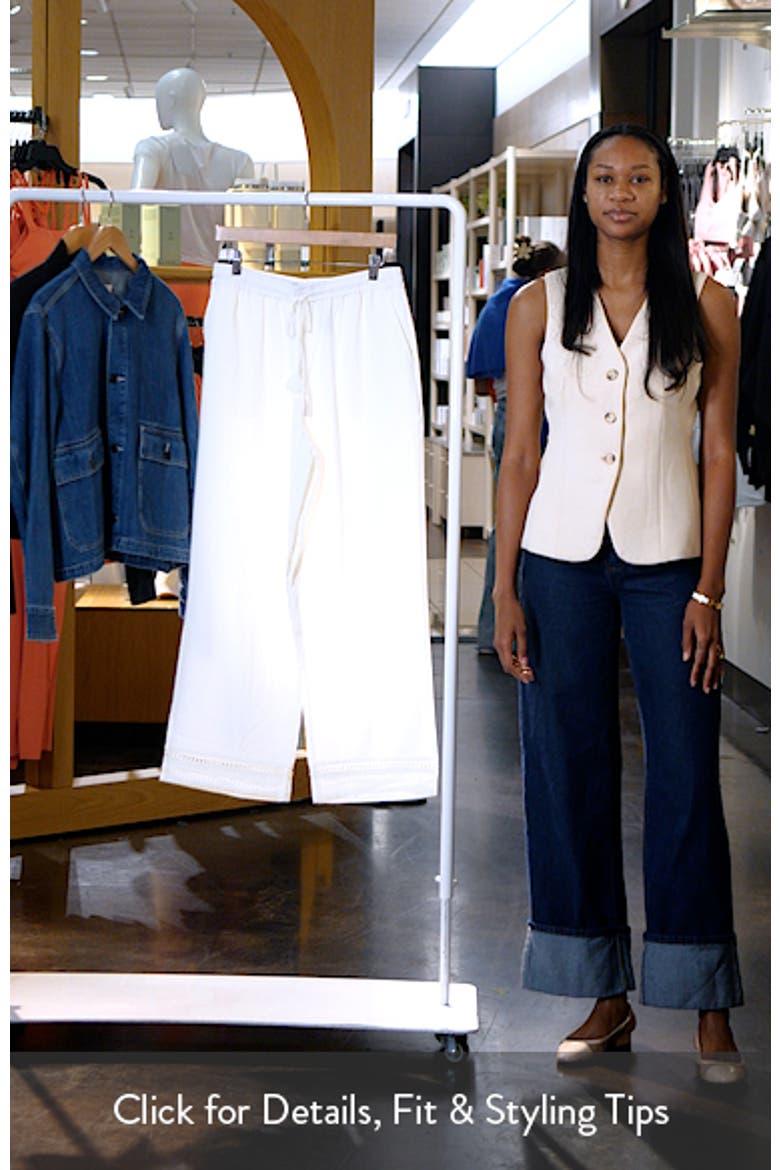 Crinkled Tie Waist Wide Leg Pants video