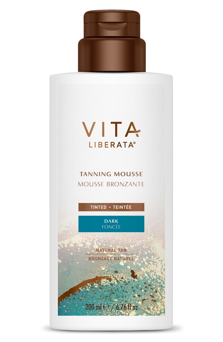 VITA LIBERATA Tinted Dark Tanning Mousse, Main, color,