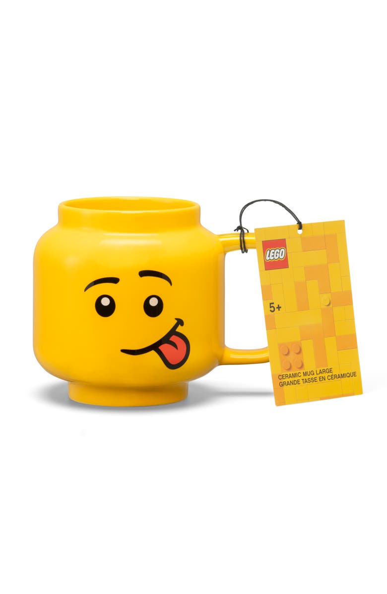 LEGO Classic Yellow Minifigures Silly Ceramic Mug, 17.9oz, Alternate, color, 