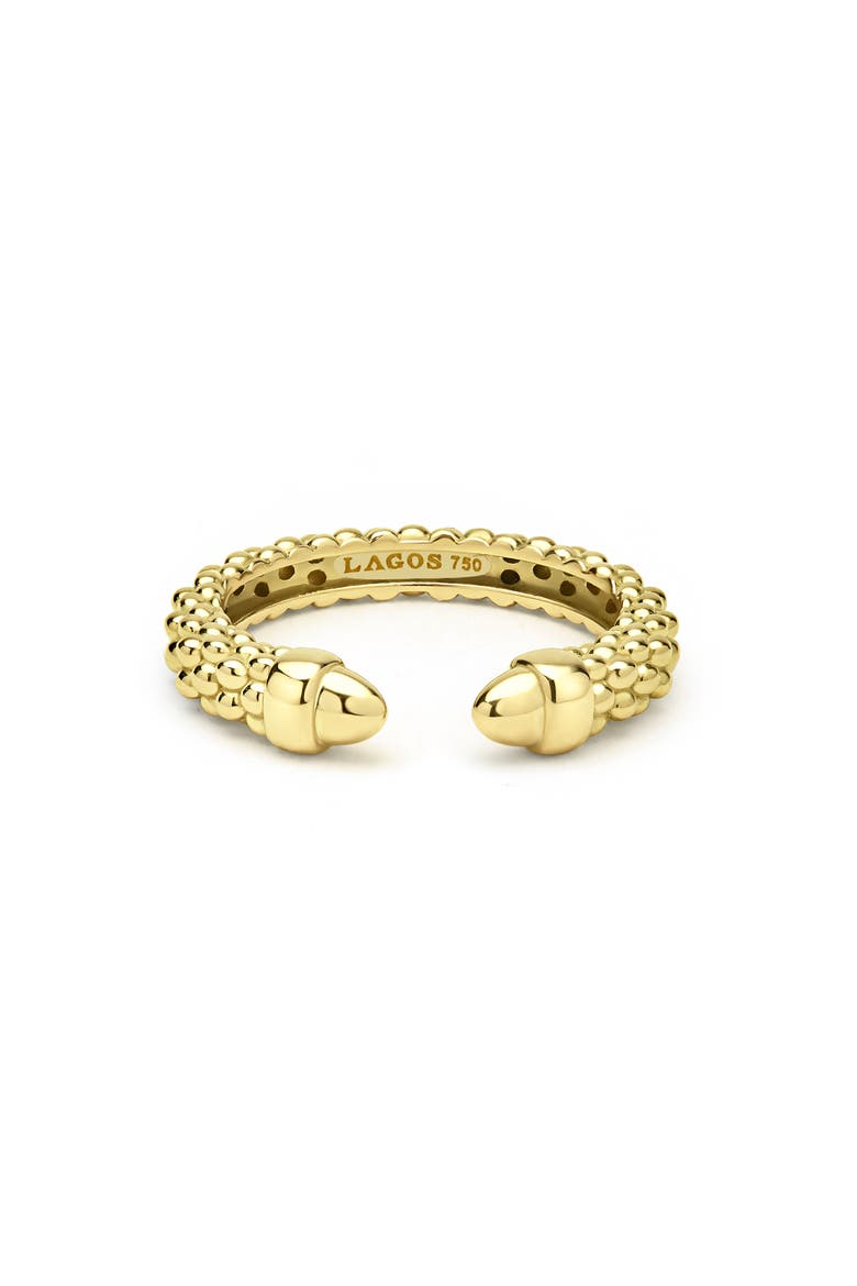 Signature Caviar Versa Ring, Alternate, color, GOLD