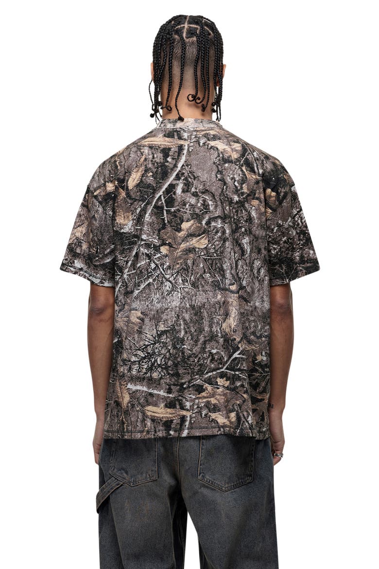 Woodland Camo Print T-Shirt, Alternate, color, CAMO
