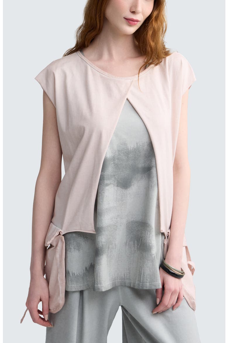 Elowyn Garment-Dyed Boxy Blouse, Main, color, Rose Quartz