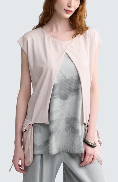Elowyn Garment-Dyed Boxy Blouse