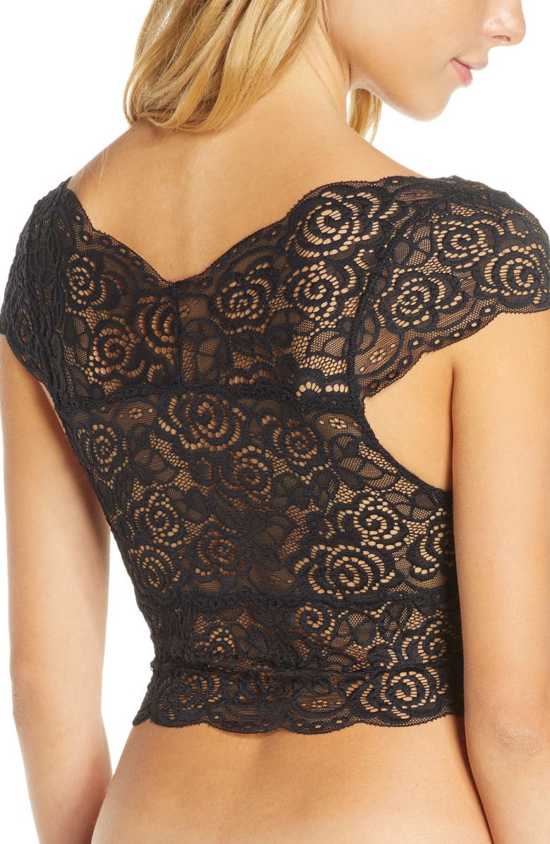 Free People Chase Me Lace Brami Crop Top, Alternate, color,