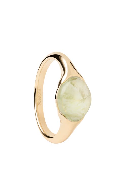 Pdpaola Bay Ring In Prehnite