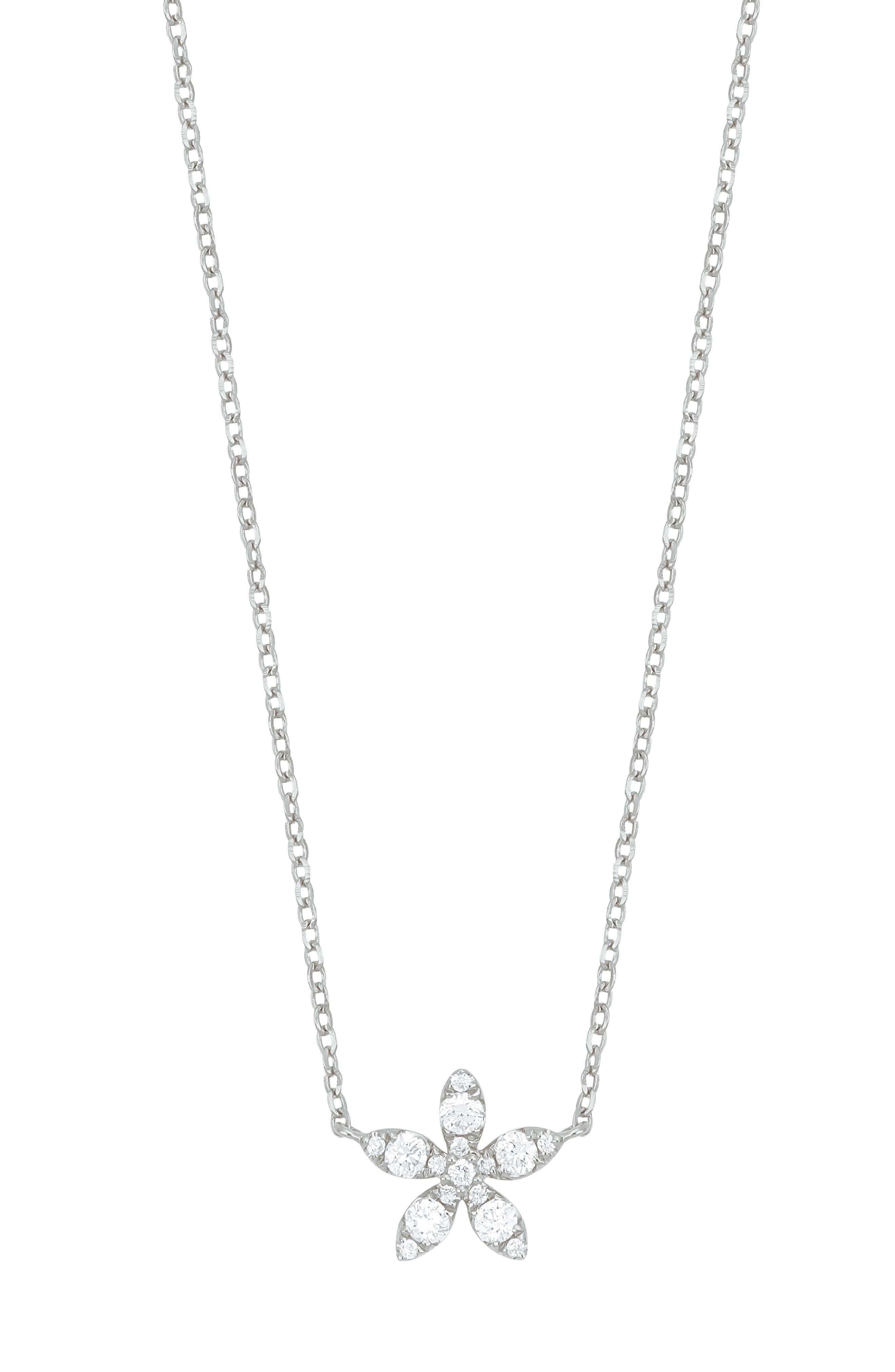 Bony Levy Mika Diamond Flower Pendant Necklace