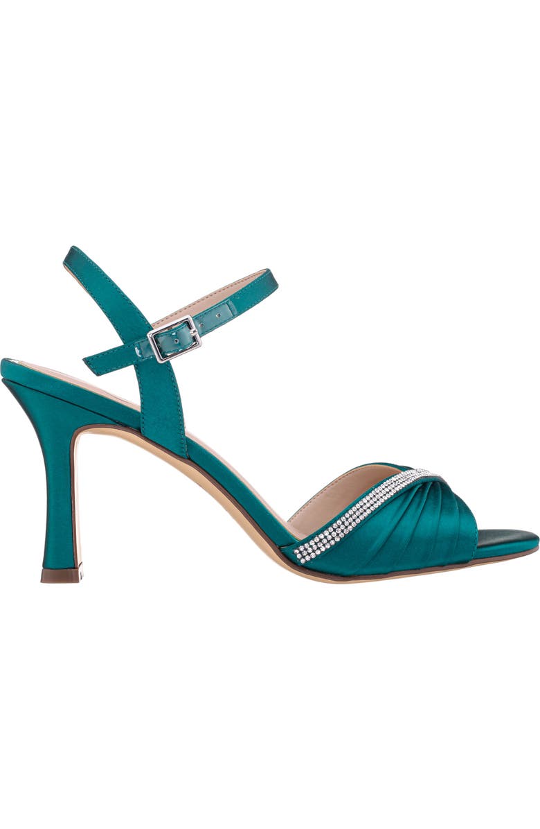 Nina Agnes Satin Sandal, Alternate, color, Spruce