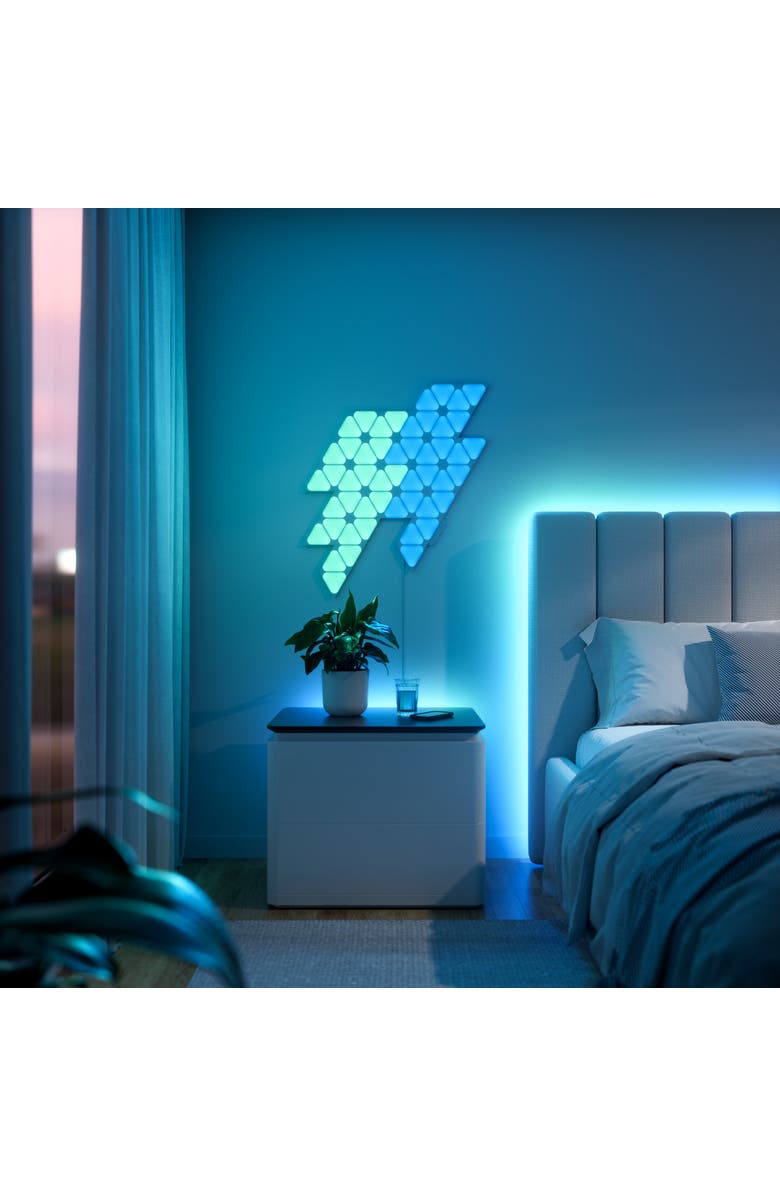 Nanoleaf Shapes Mini Triangles Expansion Pack, Alternate, color, Multicolor