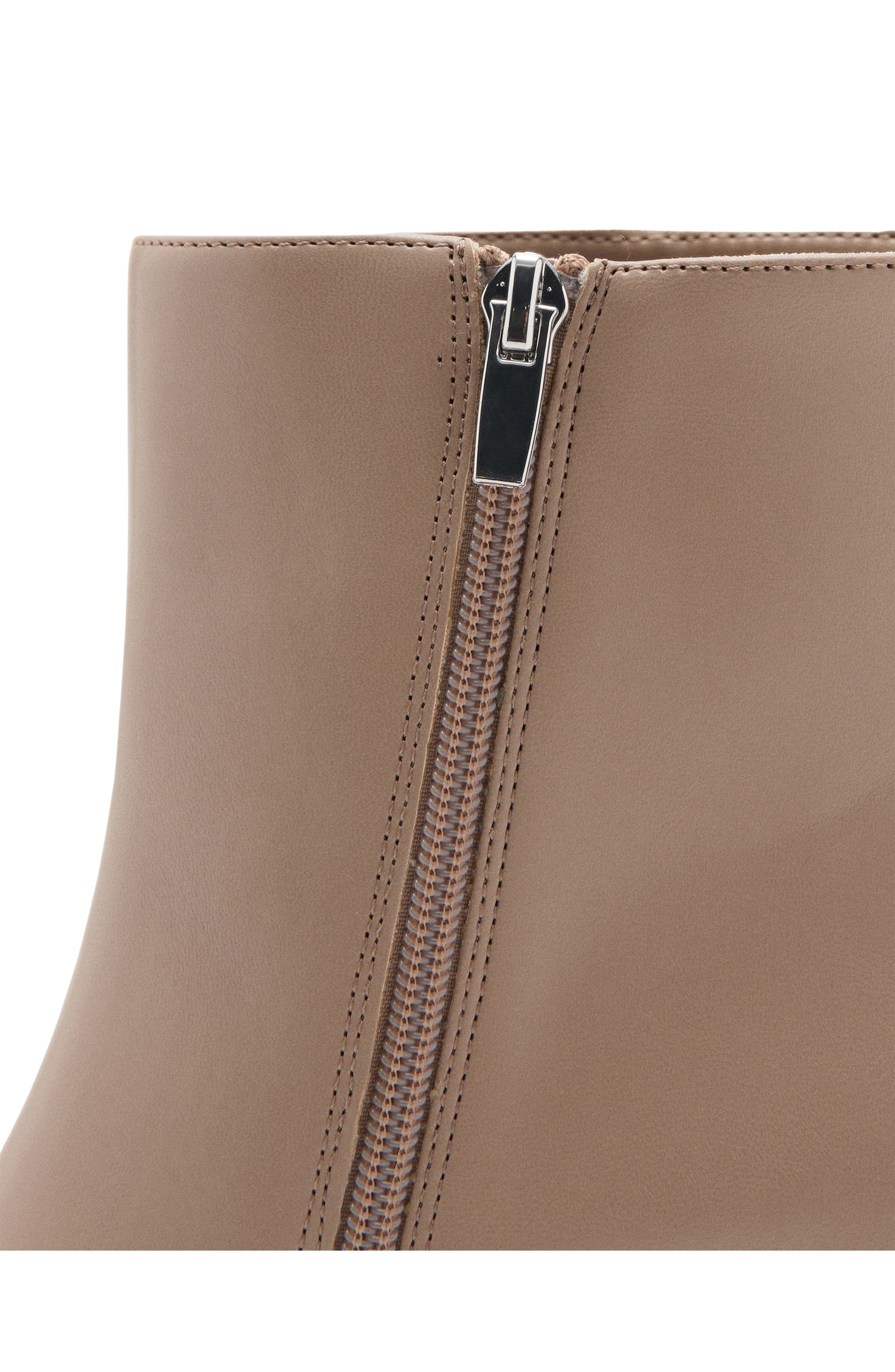 MANGO Cobo Block Heel Bootie, Alternate, color, Ecru