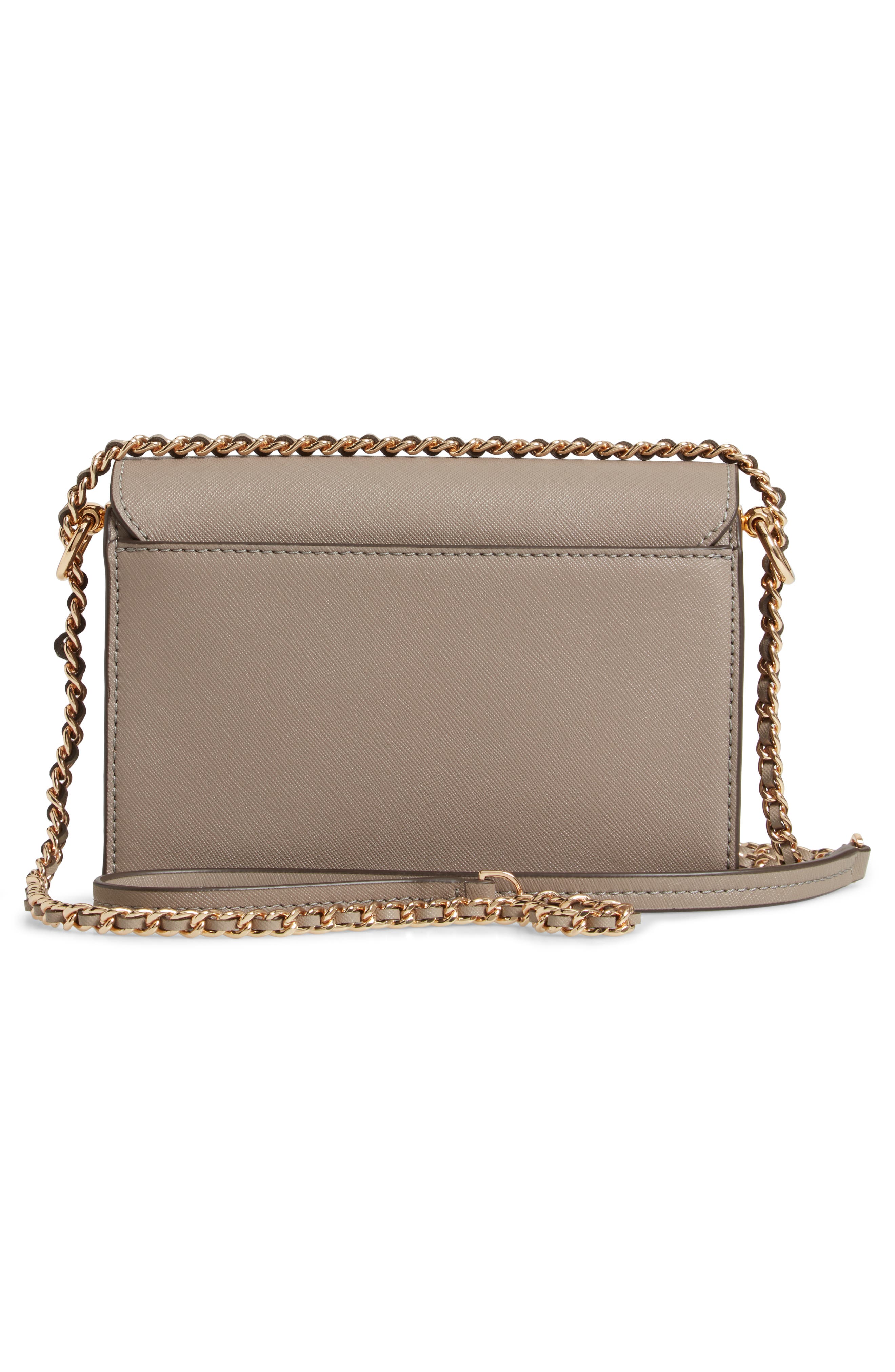 Tory Burch Mini Robinson Convertible Leather Shoulder Bag, Alternate, color, 