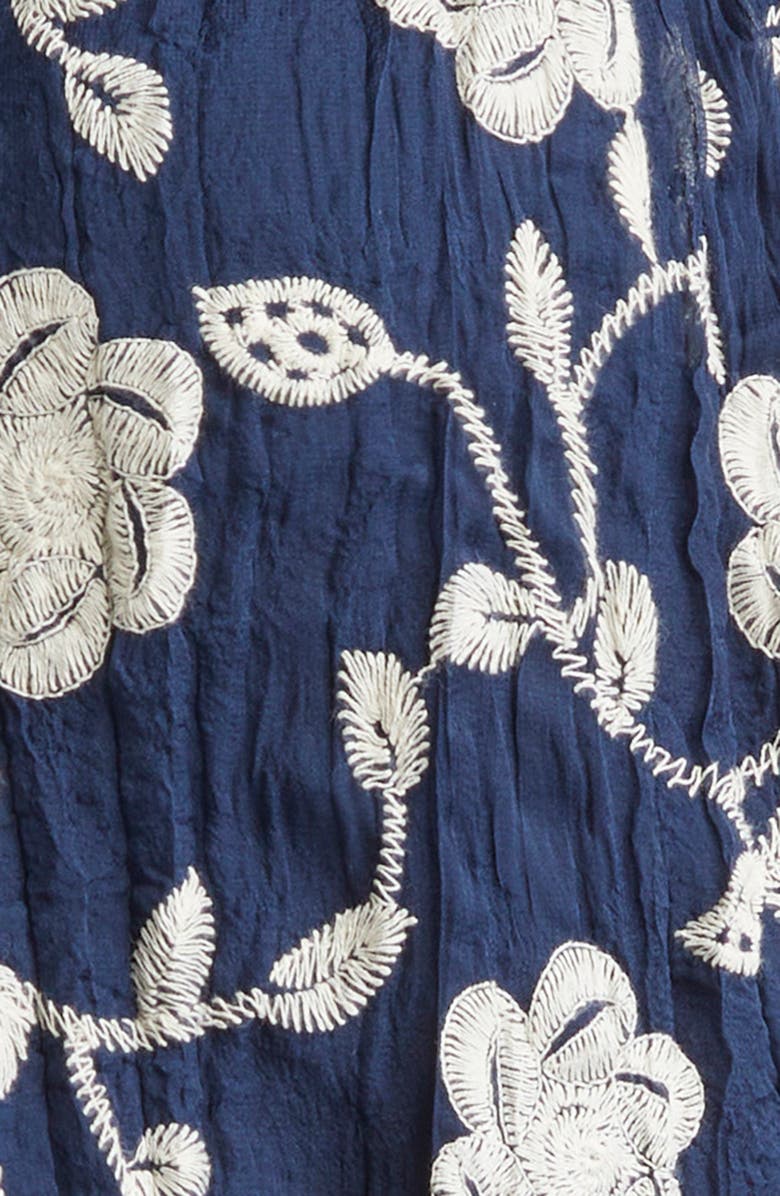 Ramy Brook Emerie Embroidered Halter Neck Top, Alternate, color, 