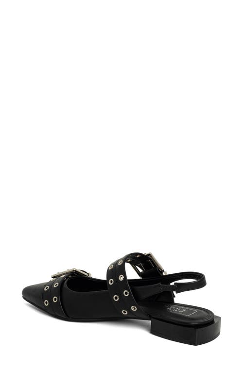 Shushop Angela Slingback Pointed Toe Pump In Black