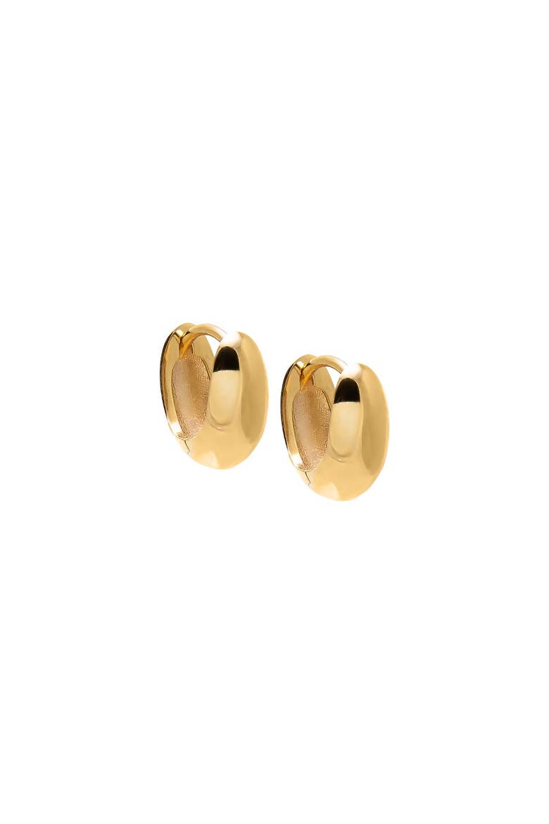 Bold Dome Huggie Earring 14K, Main, color, 14K Gold