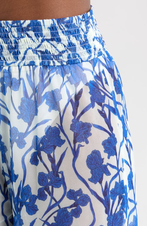 Shop Hutch Eliza Floral Cover-up Pants In Cob Vining Orchids
