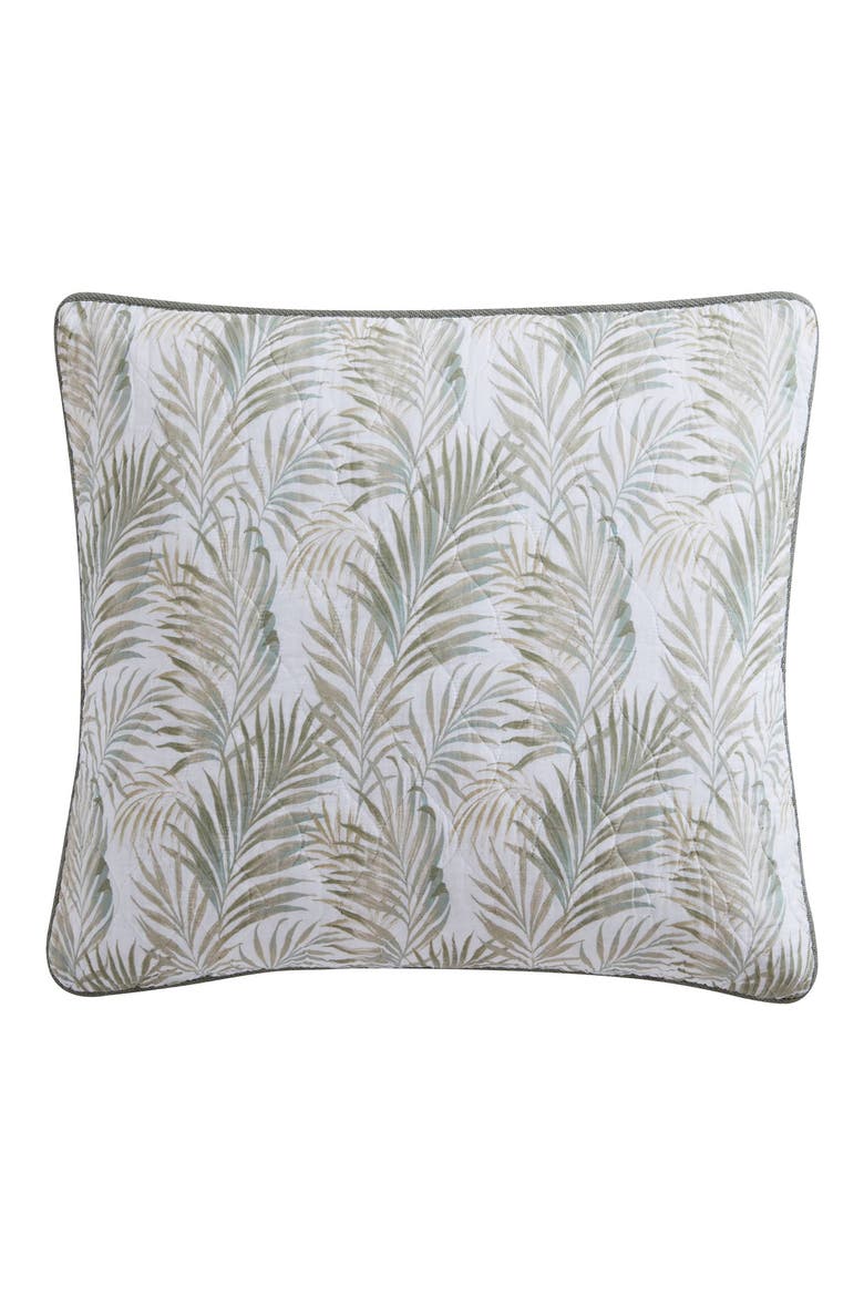 Maui Palm 3-Piece Quilt Set, Alternate, color, SAGE AQUA