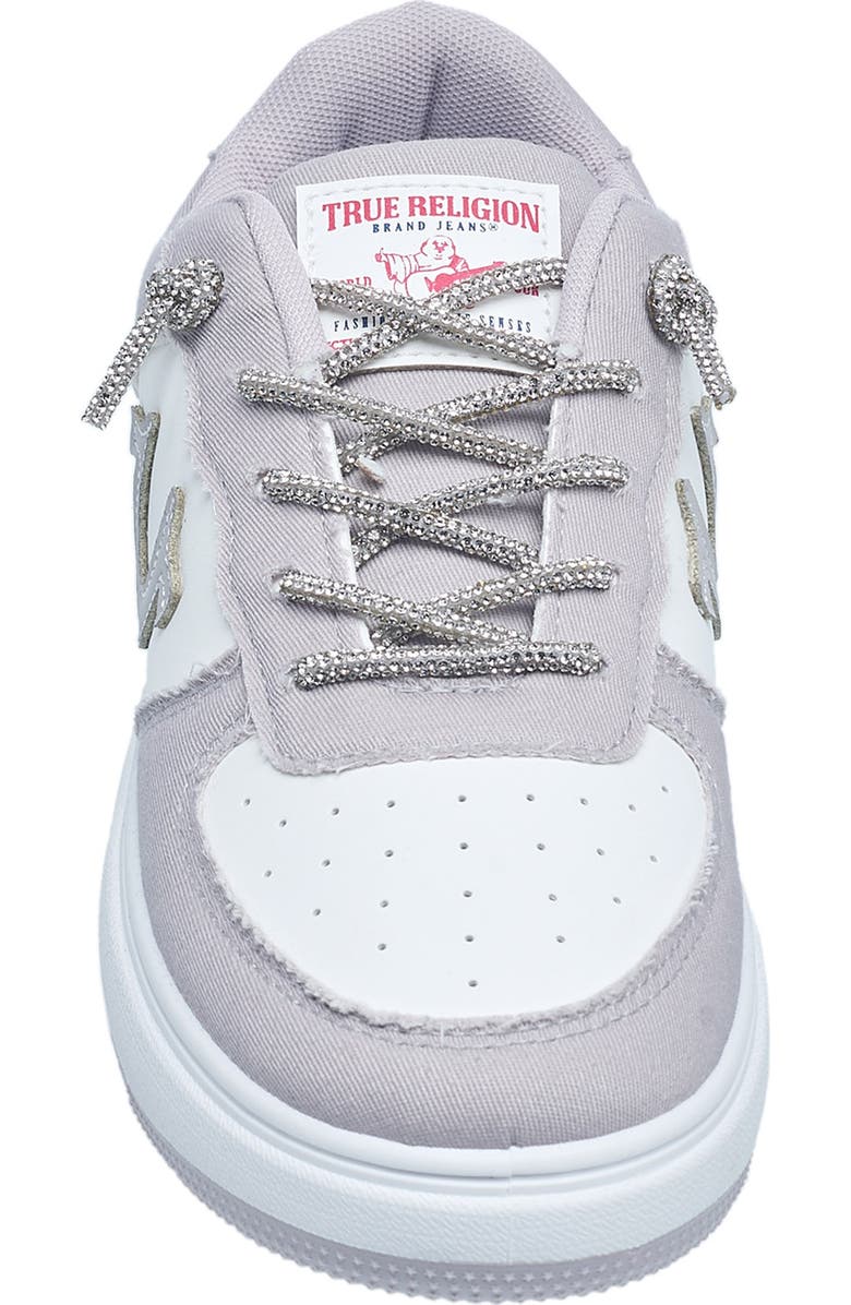 True Religion Ladies Allison Logo Sneaker, Alternate, color, Light Grey