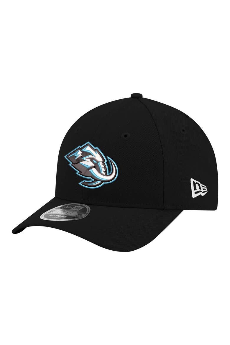 Men's New Era  Black Utah Mammoth COOLERA 9FORTY M-Crown Adjustable Hat, Main, color, Black