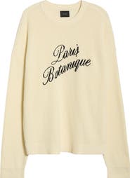 PacSun Paris Embroidered Cotton Sweater