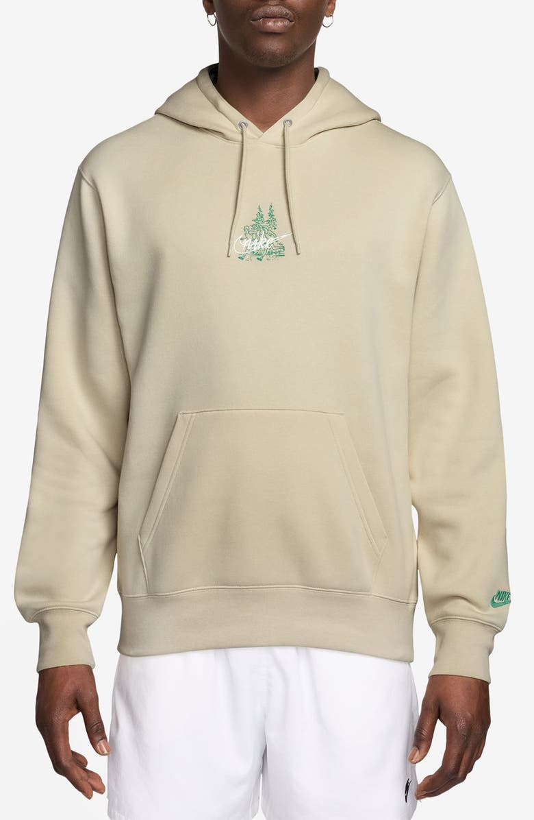 Nike Running Hoodie, Main, color, Light Khaki/ Stadium Green