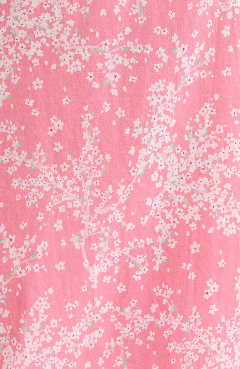 Papinelle Cheri Blossom Cotton Maxi Robe, Alternate, color, Pink Lemonade