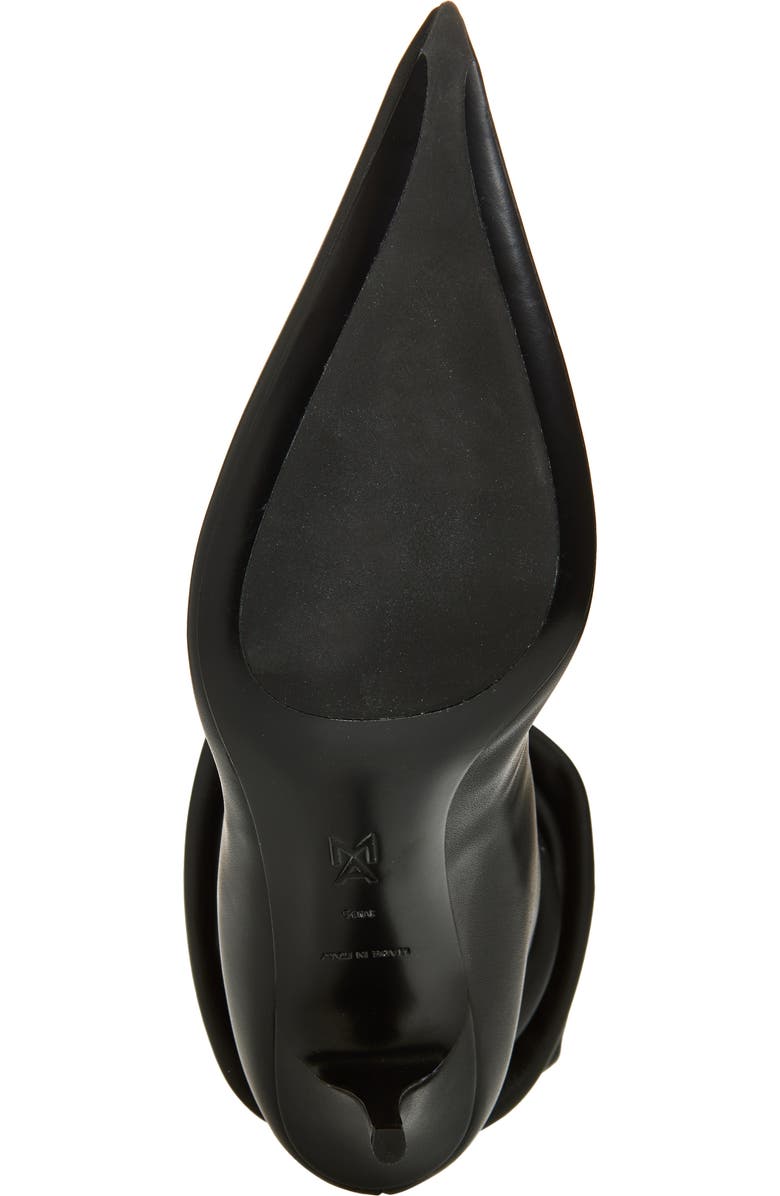 Amina Muaddi Anok Pointed Toe Boot, Alternate, color, Black Calf