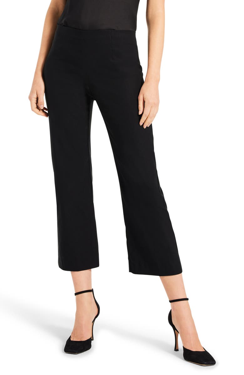 NIC+ZOE Wonderstretch Wide Leg Pull-On Pants, Main, color, Black Onyx