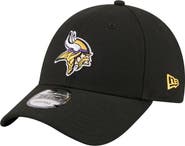 New Era Men's New Era Black Minnesota Vikings Core Team 9FORTY Adjustable Hat
