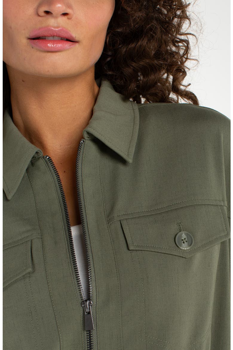 Zip Front Jacket, Alternate, color, MARTINI OLIVE
