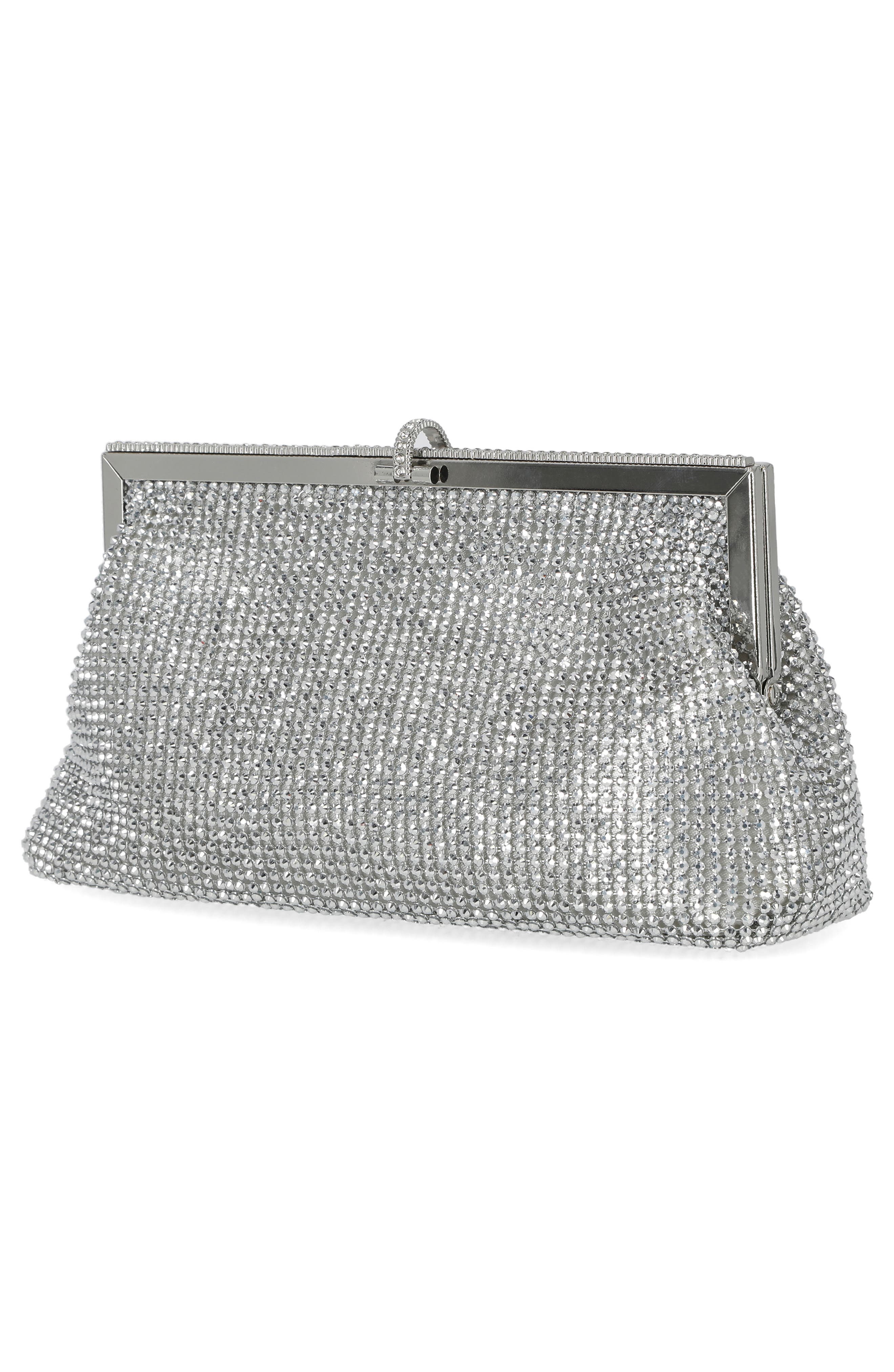 Jessica McClintock Garnet Frame Clutch, Alternate, color, 