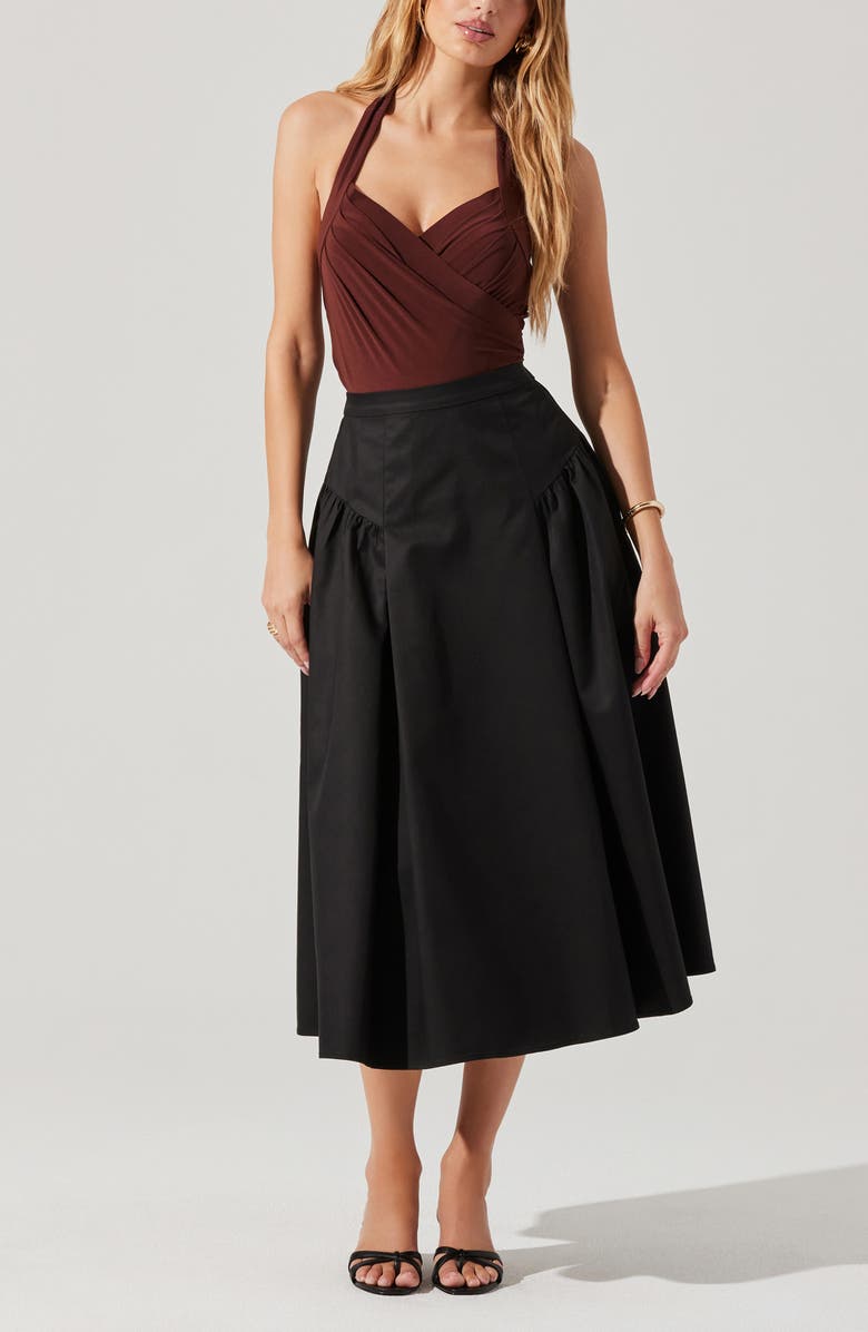 ASTR the Label Dyanna Halter Bodysuit, Alternate, color, Chocolate Brown