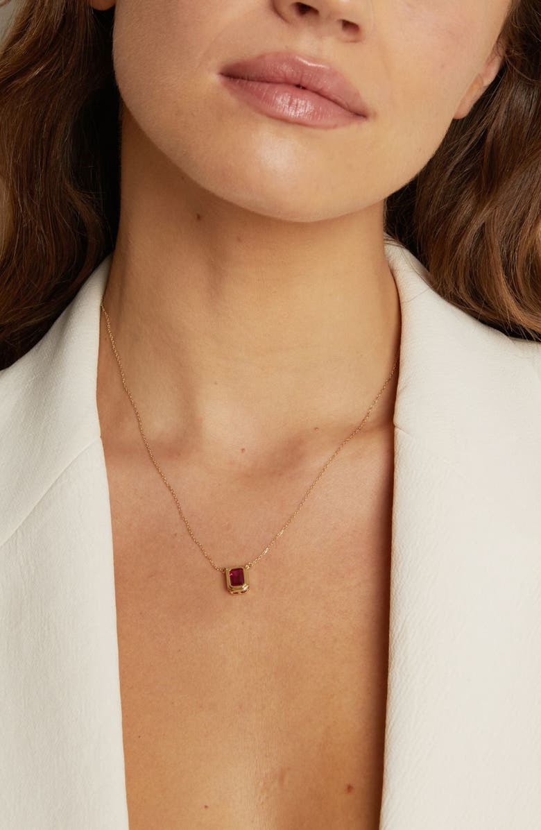 Aurate New York Ruby Heirloom Necklace, Alternate, color, Yellow