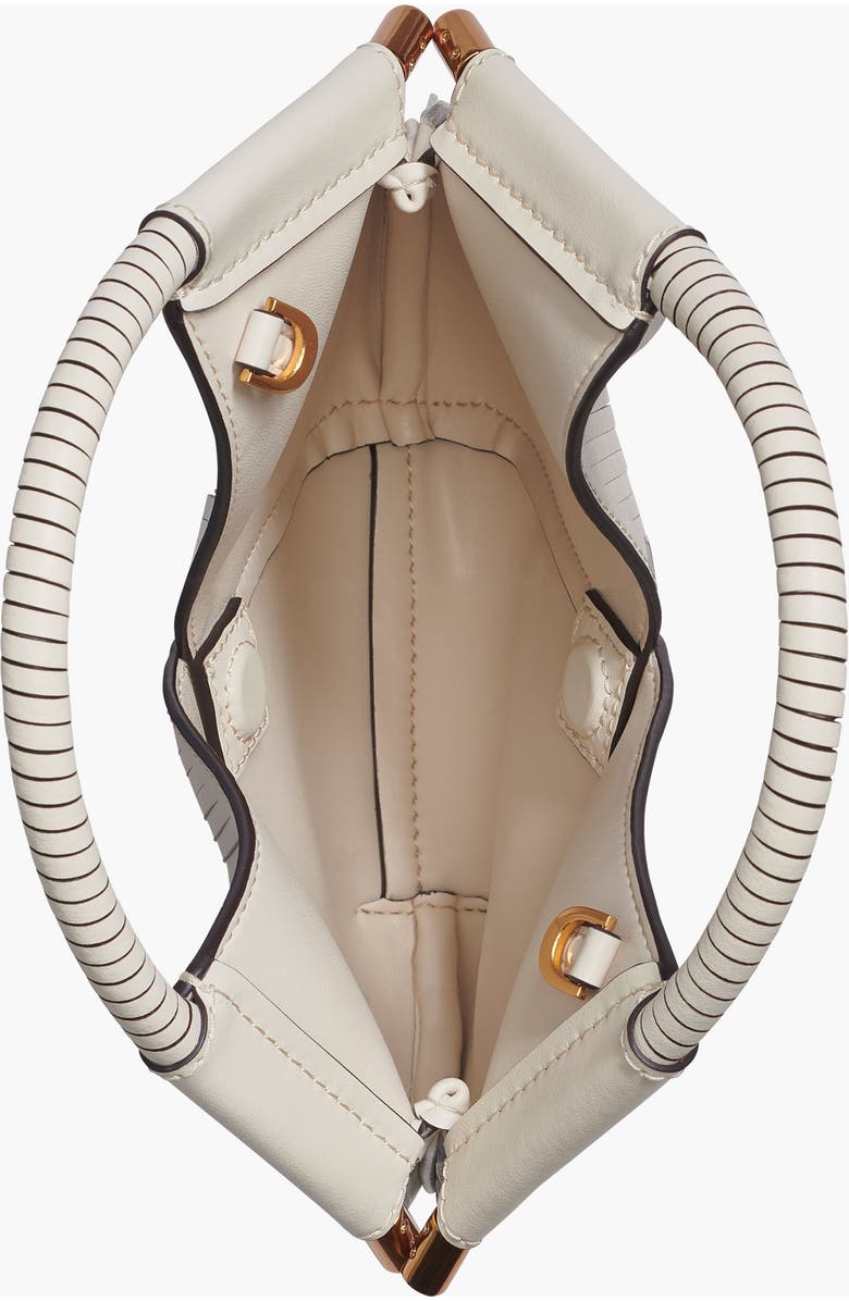 Donna Karan New York Baldwin Floral Lasercut Micro Crossbody, Alternate, color, Bone