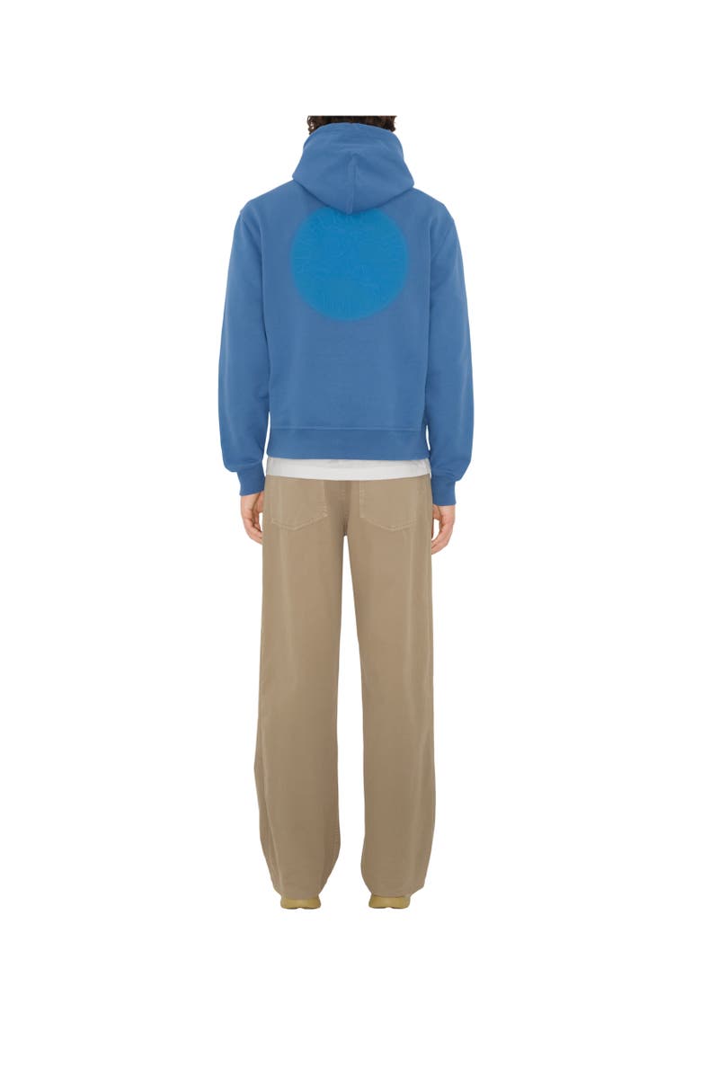 Burberry EKD Badge Cotton Hoodie, Alternate, color, Pool