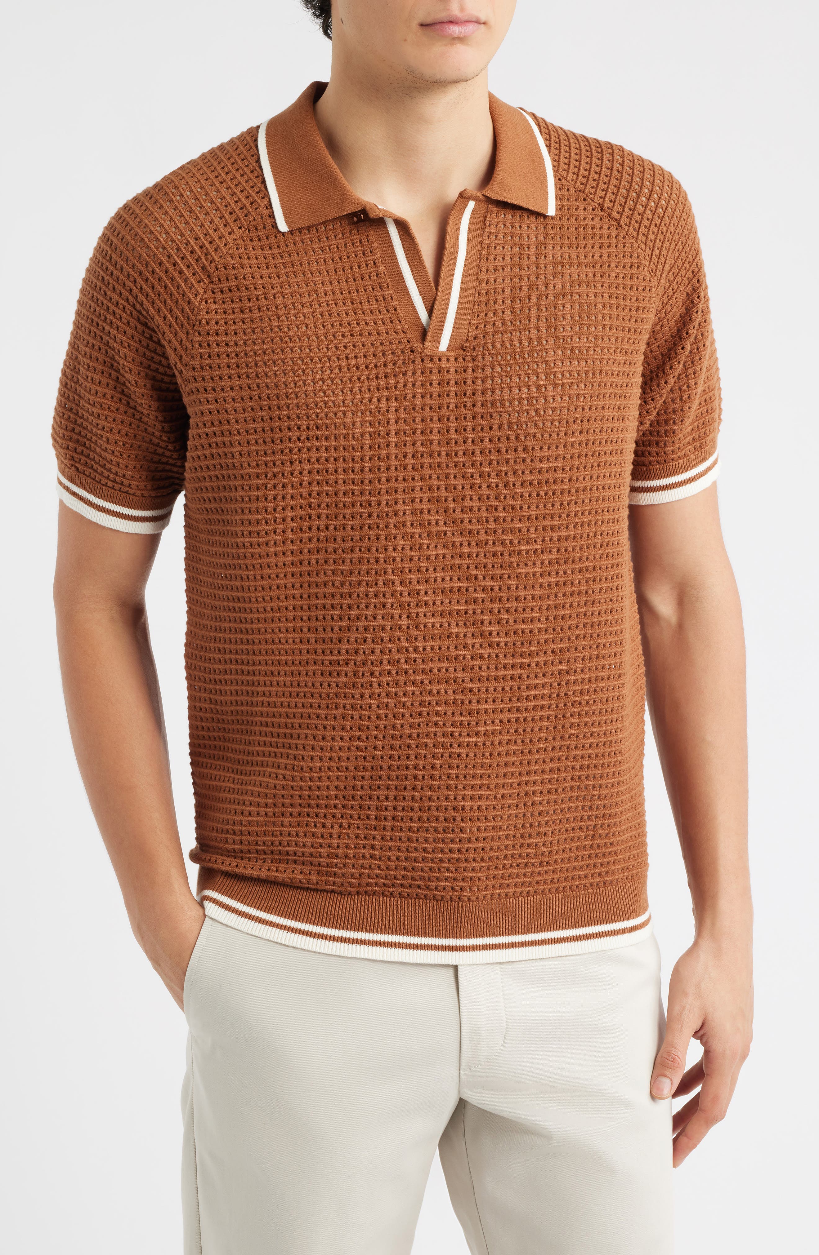 Tennis Johnny Collar Sweater Polo - image 1