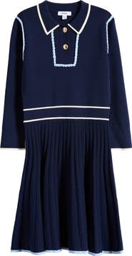 Reiss Kids' Freya Piped Sweater Dress