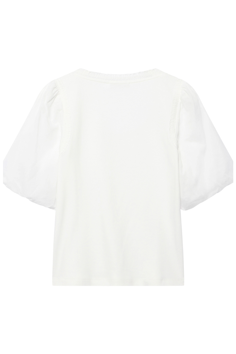 Cotton Puff Sleeve Top, Alternate, color, Ivory