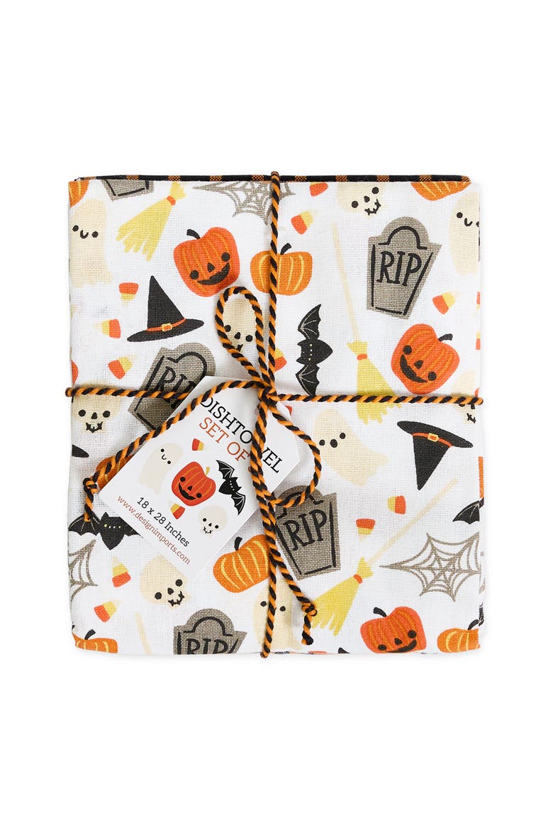 Halloween Fun Dishtowel Set of 3, Main, color, Halloween Fun