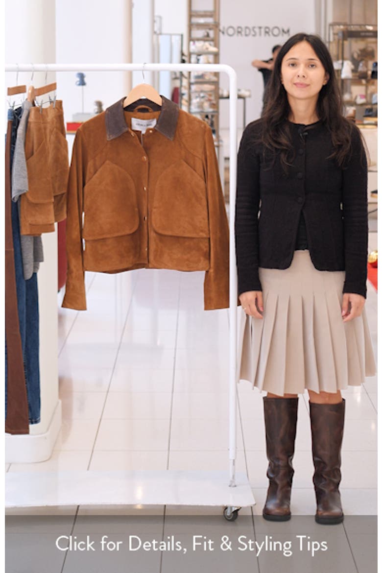 Walters Crop Suede Barn Jacket video