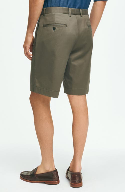 Brooks Brothers Advantage Wrinkle Resistant Stretch Chino Shorts In Magnet
